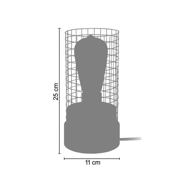 Lampe a poser TOSEL NOIRON H25xD11xP11cm - 1 Lumière