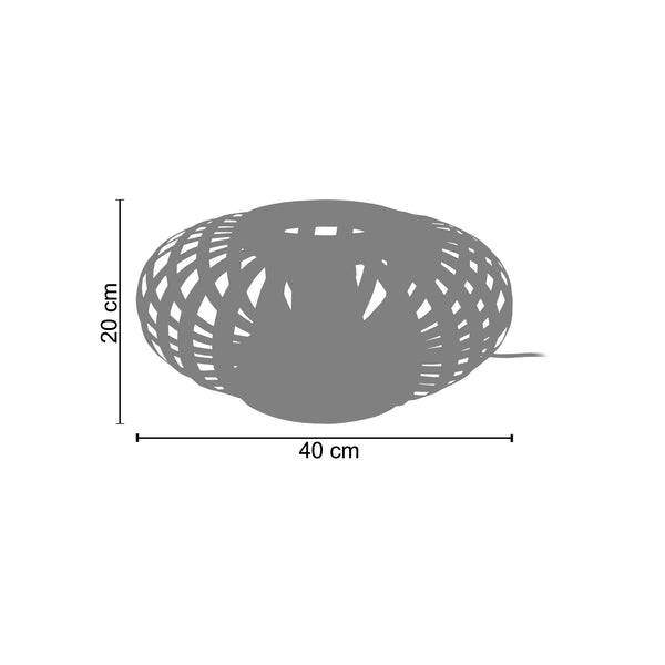 Lampe a Poser BOKBLAD OVALT A 40cm - 1 Lumière