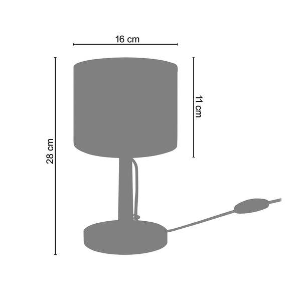 Lampe de chevet TOSEL MYKINES,bois, H28xD16xP16  cm.