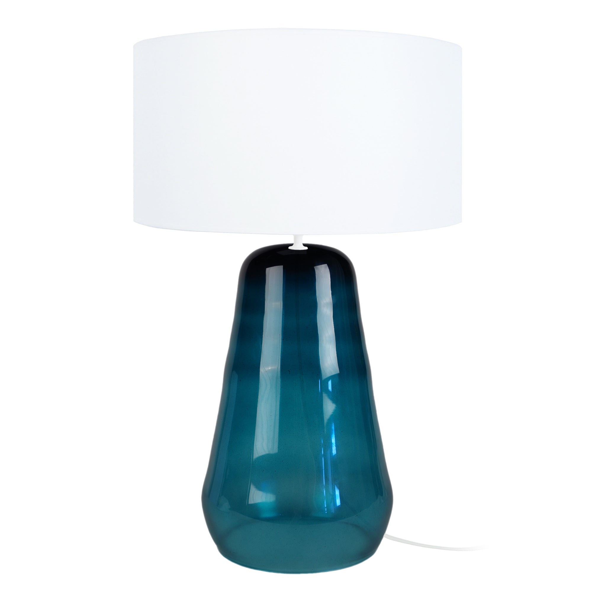 Lampe a poser TOSEL REFLECTS  ,verre  , H47xD35xP35  cm.
