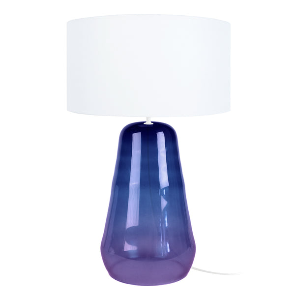 Lampe a poser TOSEL REFLECTS  ,verre  , H47xD35xP35  cm.
