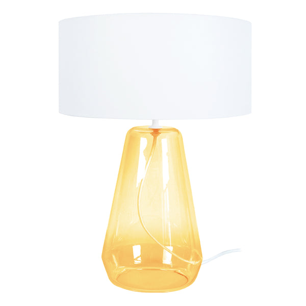 Lampe a poser TOSEL REFLECTS  ,verre  , H47xD35xP35  cm.