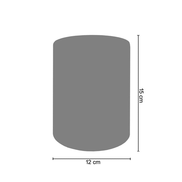 Abat-jour TOSEL TEAK,verre , H15xD12xP12  cm.
