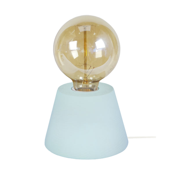 Lampe de chevet TOSEL BOIS CONE,bois, H18,5xD11xP11  cm.