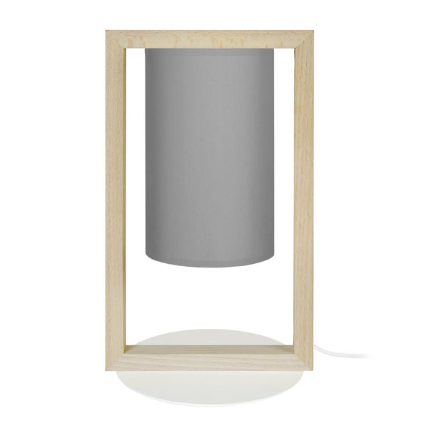 Lampe de chevet TOSEL La DÉFENSE,bois  , H34xD17xP17  cm.