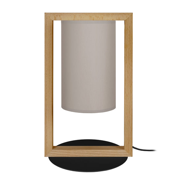 Lampe de chevet TOSEL La DÉFENSE,bois  , H34xD17xP17  cm.