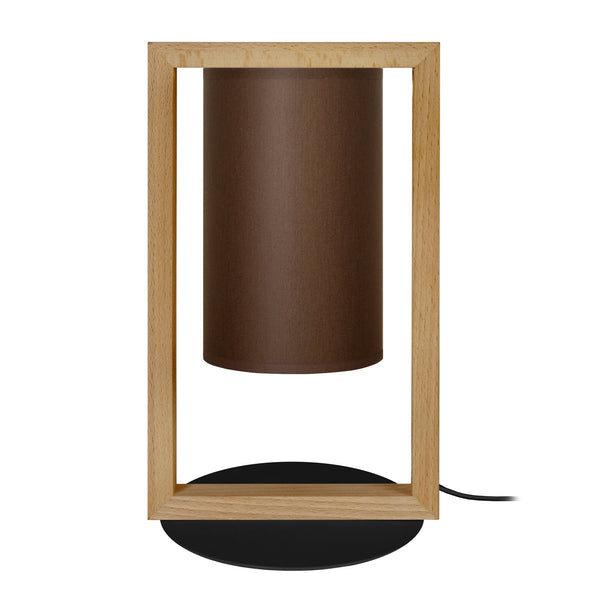 Lampe de chevet TOSEL La DÉFENSE,bois  , H34xD17xP17  cm.