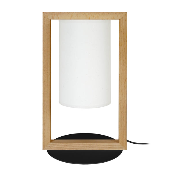 Lampe de chevet TOSEL La DÉFENSE,bois  , H34xD17xP17  cm.