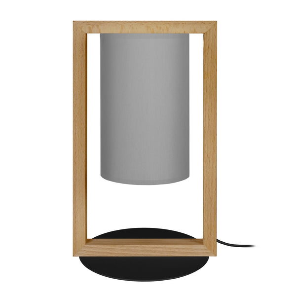 Lampe de chevet TOSEL La DÉFENSE,bois  , H34xD17xP17  cm.