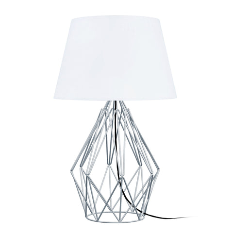 Lampe a poser TOSEL ABERDEEN,métal, H40xD25xP25  cm.