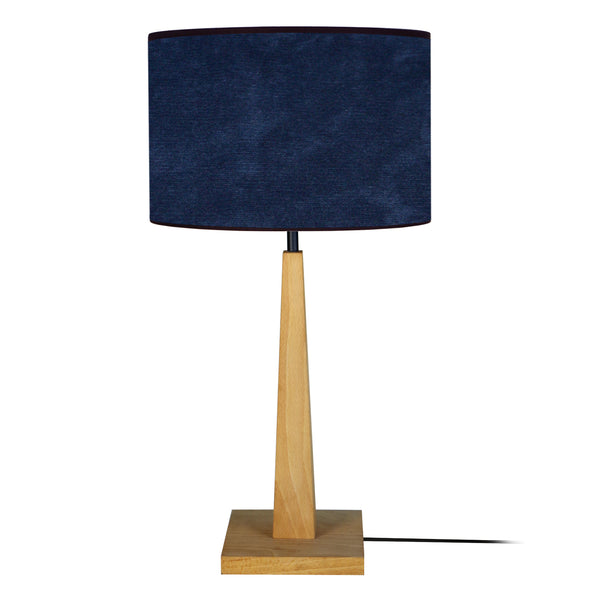 Lampe a poser TOSEL NIDRA,bois, H54xD30xP30  cm.