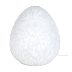 Lampe de chevet TOSEL EI,verre , H19xD16,5xP16,5  cm.