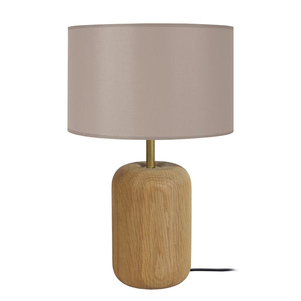 Lampe a poser TOSEL GUSTTAVO I,bois , H36xD22xP22  cm.
