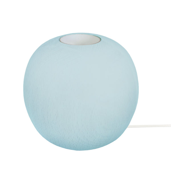 Lampe de chevet TOSEL BOULE,bois , H10xD11xP11  cm.