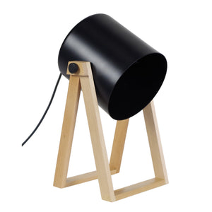 Lampe de bureau TOSEL SPIELBERG,bois , H30xD20xP16  cm.