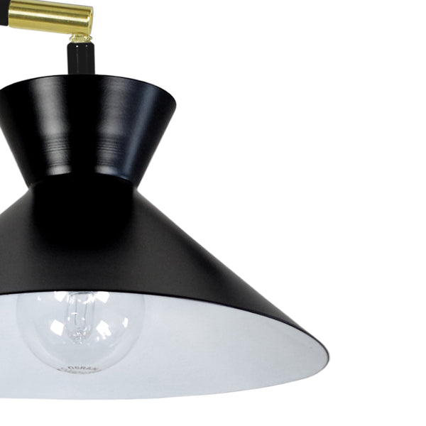 Lampe de bureau TOSEL LEEDS,métal , H45xD20xP30  cm.