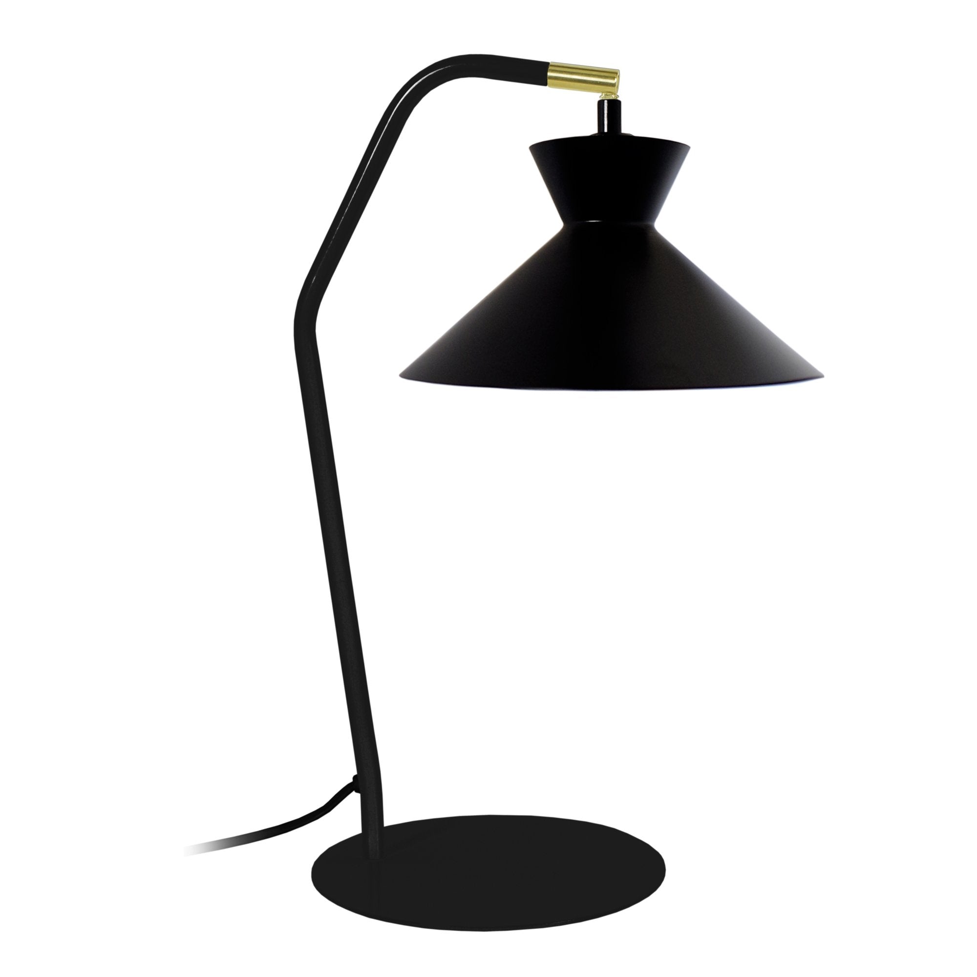 Lampe de bureau TOSEL LEEDS,métal , H45xD20xP30  cm.