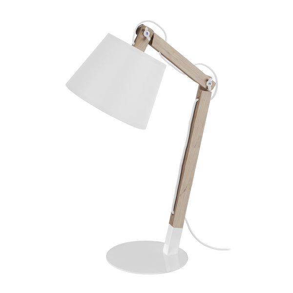 Lampe de bureau TOSEL JUKKA,bois , H68xD28xP28  cm.