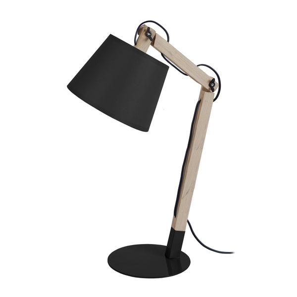 Lampe de bureau TOSEL JUKKA,bois , H68xD28xP28  cm.