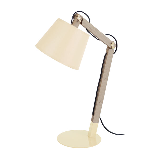 Lampe de bureau TOSEL JUKKA,bois , H68xD28xP28  cm.