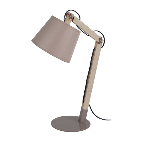 Lampe de bureau TOSEL JUKKA,bois , H68xD28xP28  cm.