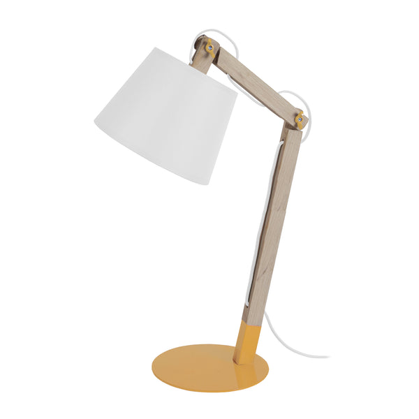 Lampe de bureau TOSEL JUKKA,bois , H68xD28xP28  cm.