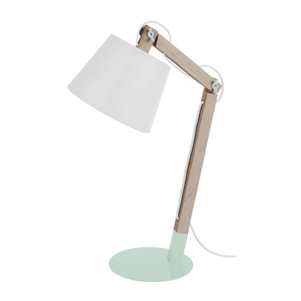 Lampe de bureau TOSEL JUKKA,bois , H68xD28xP28  cm.