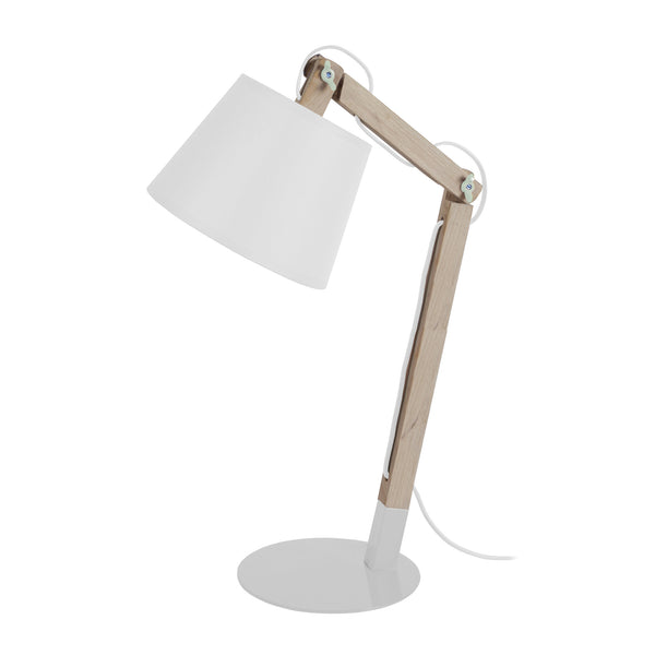 Lampe de bureau TOSEL JUKKA,bois , H68xD28xP28  cm.
