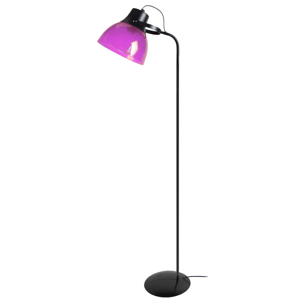 Lampadaire liseuse TOSEL PLEXI ,métal , H150xD29xP29  cm.