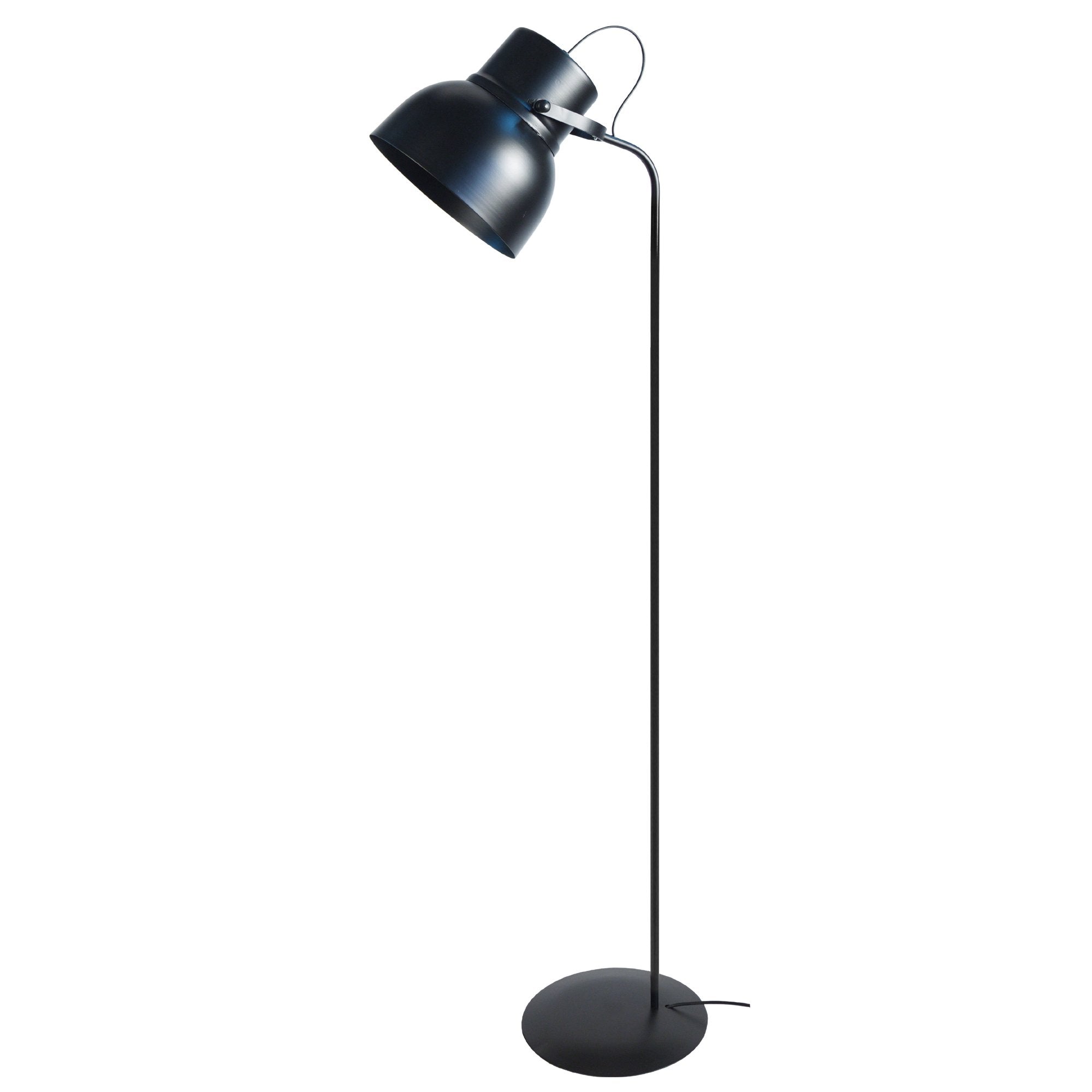 Lampadaire liseuse TOSEL CLOCHE,métal, H150xD29xP29  cm.