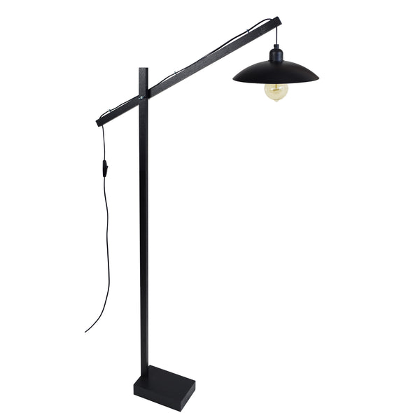Lampadaire liseuse TOSEL PILORI KROA,bois, H180xD80xP80  cm.