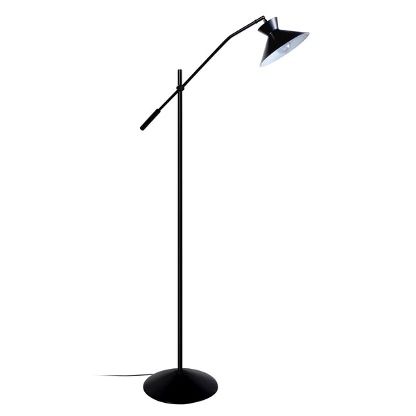 Lampadaire liseuse TOSEL LEEDS,métal, H175xD25xP90  cm.