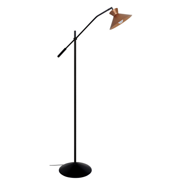 Lampadaire liseuse TOSEL LEEDS,métal, H175xD25xP90  cm.