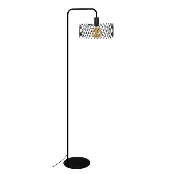 Lampadaire liseuse TOSEL ASTER,méta, H157xD30xP42  cm.