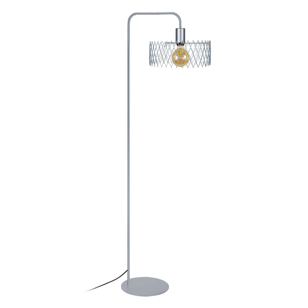 Lampadaire liseuse TOSEL ASTER,méta, H157xD30xP42  cm.