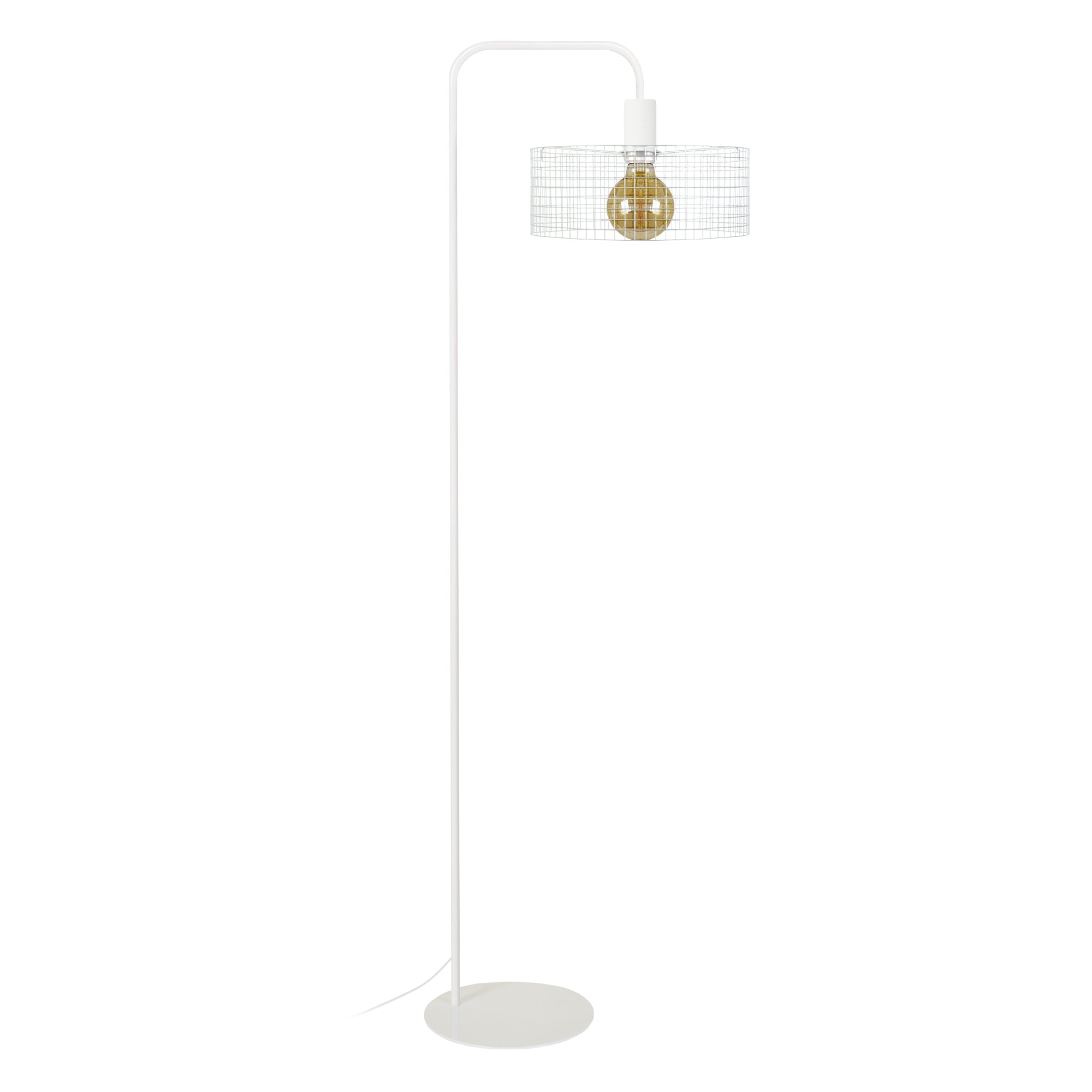 Lampadaire liseuse TOSEL NOIRON,métal, H157xD30xP42  cm.