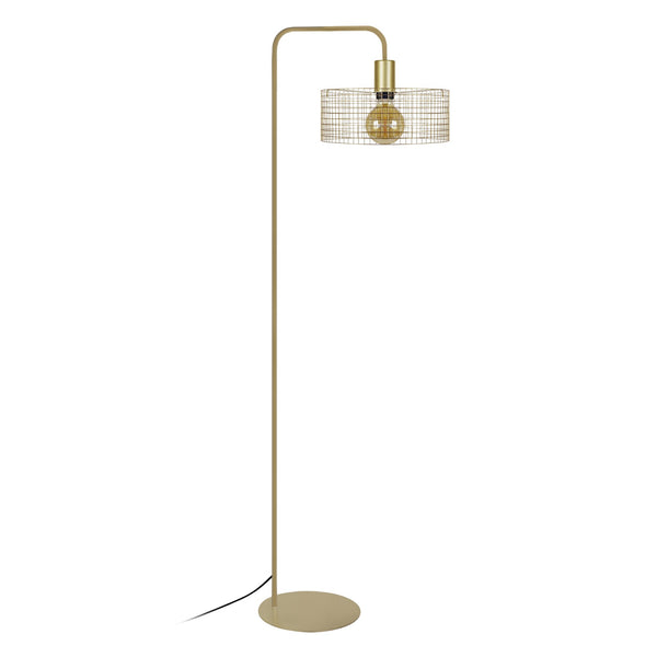 Lampadaire liseuse TOSEL NOIRON,métal, H157xD30xP42  cm.