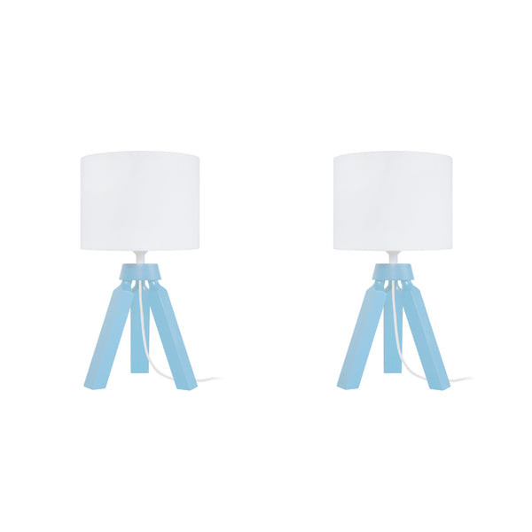 Lampe de chevet TOSEL GABY LT2,bois , H31xD16xP16  cm.