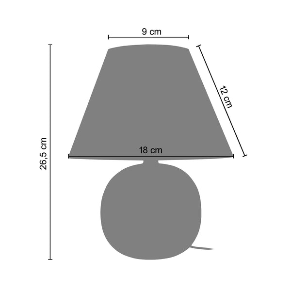 <tc>Candeeiro de mesa LAMPE BOIS 18cm- 1 luz</tc>