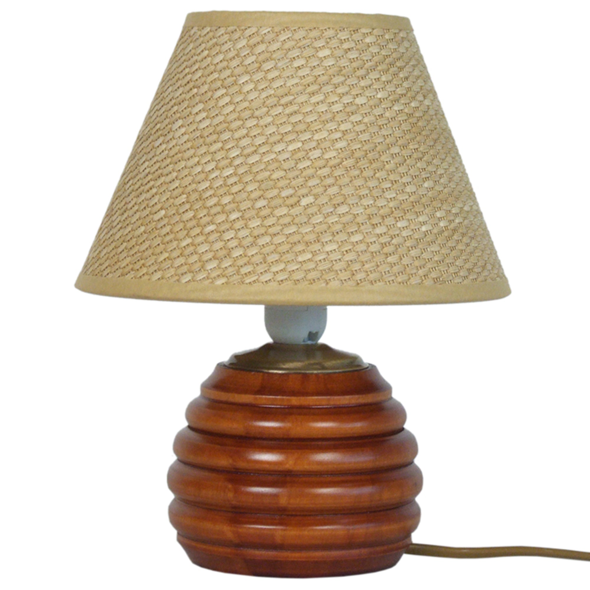 Lampe de chevet TOSEL MICHELIN BOIS,bois  , H26,5xD18xP18  cm.