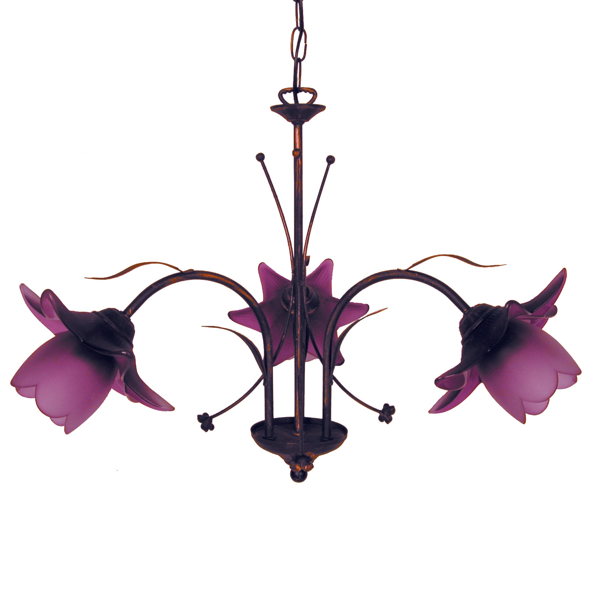 Lustre TOSEL TULIPANO,métal , H80xD60xP60  cm.