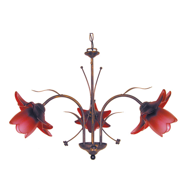 Lustre TOSEL TULIPANO,métal , H80xD60xP60  cm.