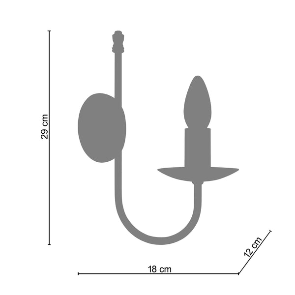 AppliqueTOSEL PROVENÇALE,métal, H29xD18xP31  cm.
