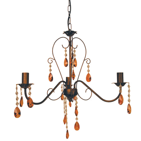 Lustre TOSEL PAMPILLES,métal  , H90xD60xP60  cm.