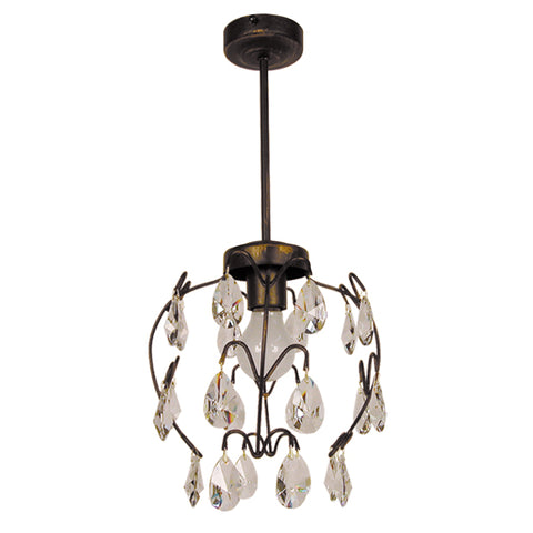 Lustre TOSEL PAMPILLES,métal , H46xD24xP24  cm.